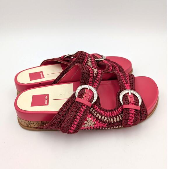 Dolce Vita Ralli Women's Wedge Knit Sandals Double Strap Slide Size US9M EU40 - Picture 3 of 12